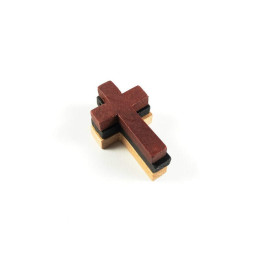 Obiecte bisericesti | Medalion cruce de lemn 30mm | 2076