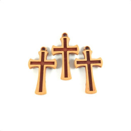 Obiecte bisericesti | Medalion cruce de plastic  45mm | 2104