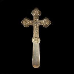 Obiecte bisericesti | Cruce binecuvantare din metal auriu | 5304