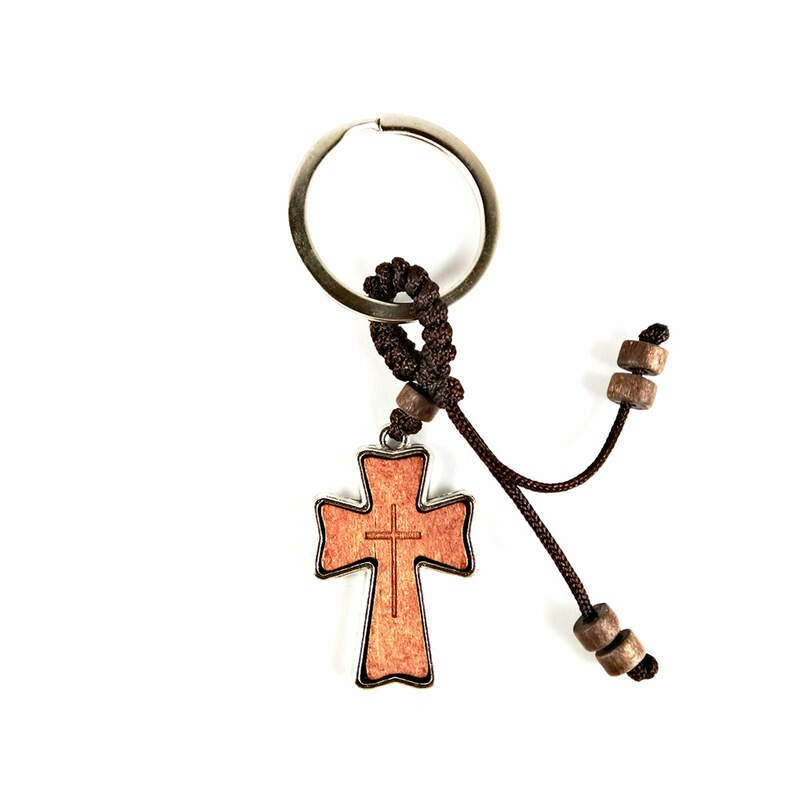Obiecte bisericesti | Breloc cu cruce din lemn | 1513