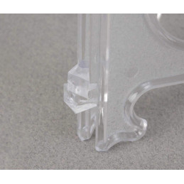 Obiecte bisericesti | Suport rama foto din plastic alb transparent | 3523