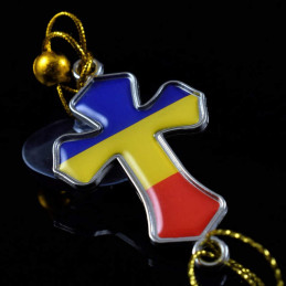 Obiecte bisericesti Medalion auto cruce din plastic Ventani 2508