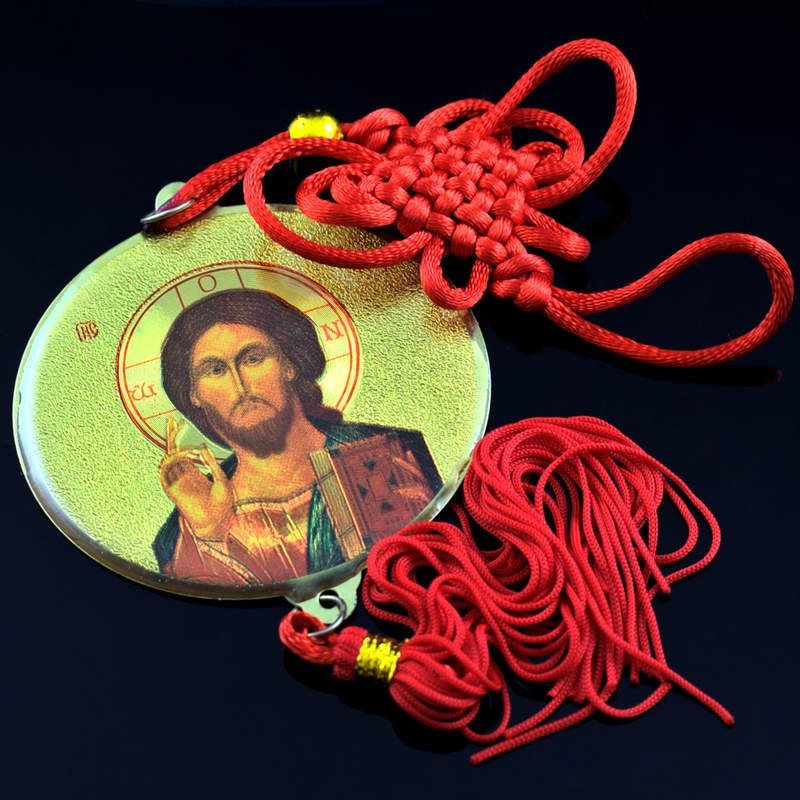 Obiecte bisericesti Medalion auto rotund  din plastic Ventani 2512
