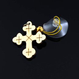 Obiecte bisericesti Medalion auto cruce din lemn Ventani 2518