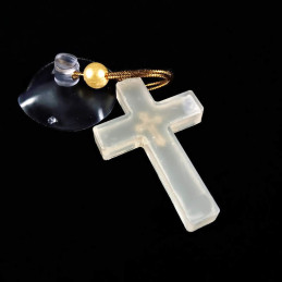 Obiecte bisericesti Medalion auto cruce din plastic Ventani 2533