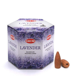 Conuri parfumate Hem Lavender Backflow Cone Hem cutie 40 conuri| Conuri back flow Hem India