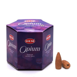 Conuri parfumate Hem Opium Backflow Cone Hem cutie 40 conuri| Conuri back flow Hem India