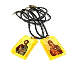 Obiecte bisericesti | Colier medalion Icoana Maicii Domnului din plastic  | 1875