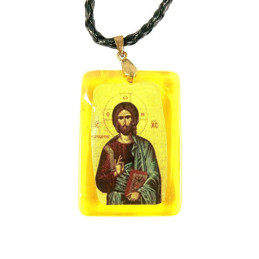 Obiecte bisericesti | Colier medalion Icoana Maicii Domnului din plastic  | 1875