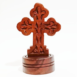 Obiecte bisericesti | Cruce pentru masa din lemn lacuit | 5327