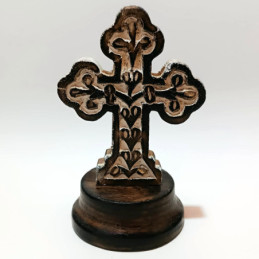 Obiecte bisericesti | Cruce pentru masa din lemn alb | 5344